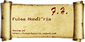 Fulea Honória névjegykártya